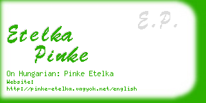 etelka pinke business card